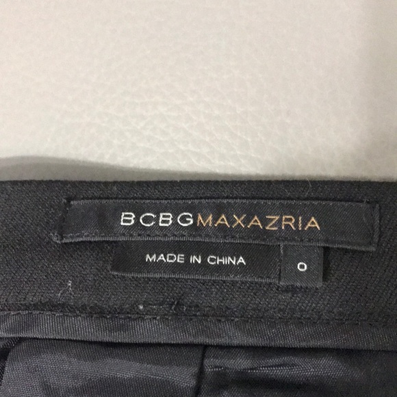 BCBGMAXAZRIA LaceUp Skirt with Leather Detail - Picture 3 of 4